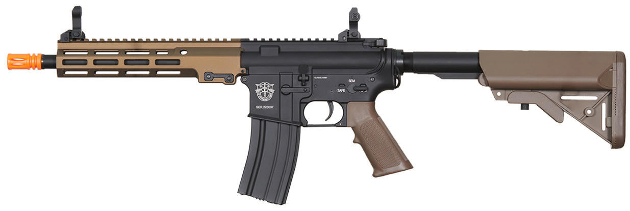 Classic Army 9.5" MK16 ECS Airsoft AEG Rifle, Two-Tone
