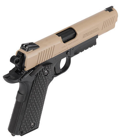 Colt M45 CQBP .177 Cal CO2 Blowback Airgun Pistol, Black/DE