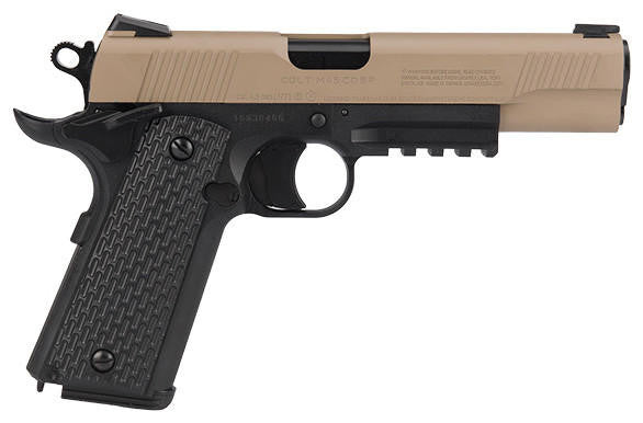 Colt M45 CQBP .177 Cal CO2 Blowback Airgun Pistol, Black/DE