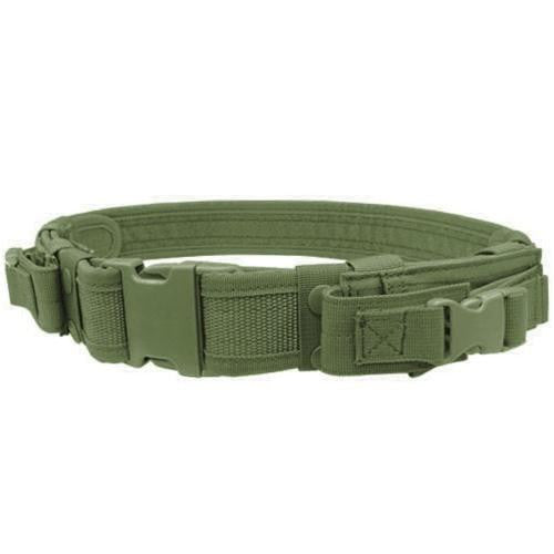 Condor Tactical Belt with Dual Pistol Mag Pouches, OD Green