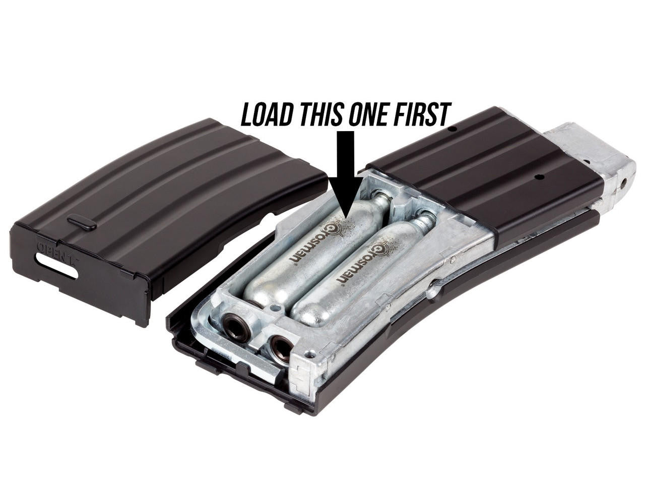 Crosman DPMS SBR Full-Auto BB Gun 25rds Magazine, Black