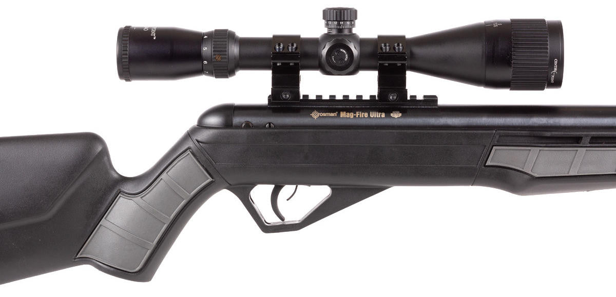 Crosman MAG-Fire Ultra Multi-Shot Break Barrel Air Rifle .22 Cal, Black