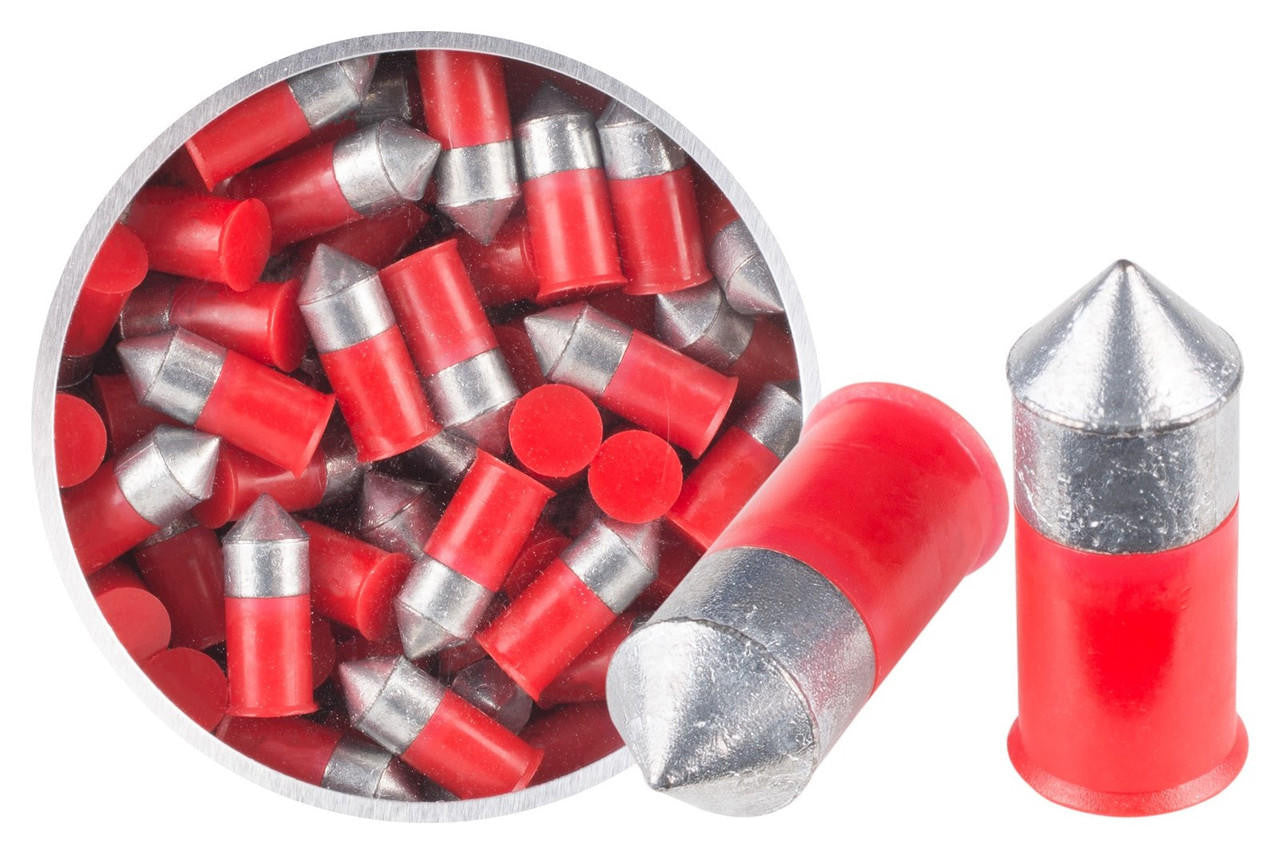 Crosman PowerShot Red Flight Penetrator .22 Cal 16.7 Grains Lead-Free Pellets, 100ct