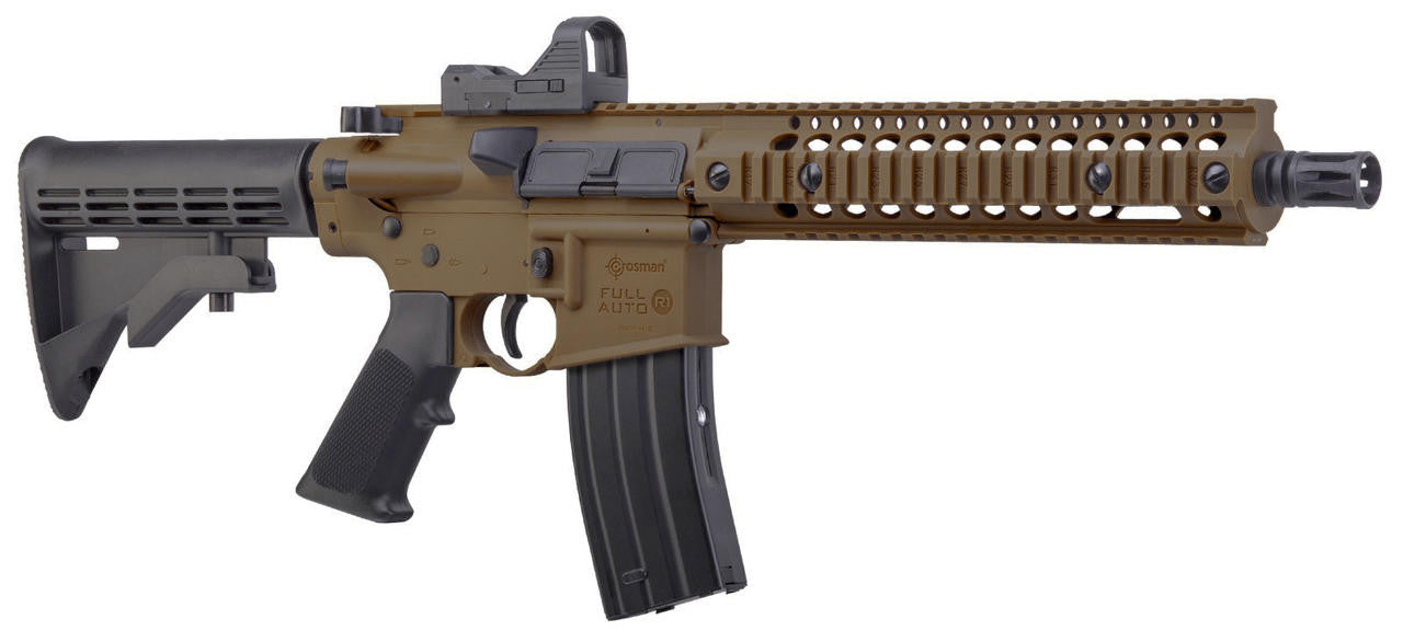 Crosman R1 Full Auto 0.177 Cal BB Air Rifle, Dark Earth