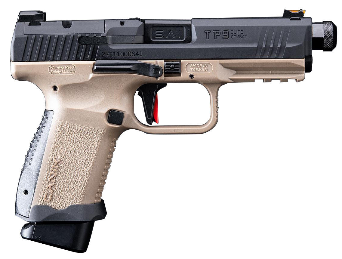 Cybergun Canik Salient Arms TP9 Elite Combat GBB Airsoft Training Pistol, Two-Tone