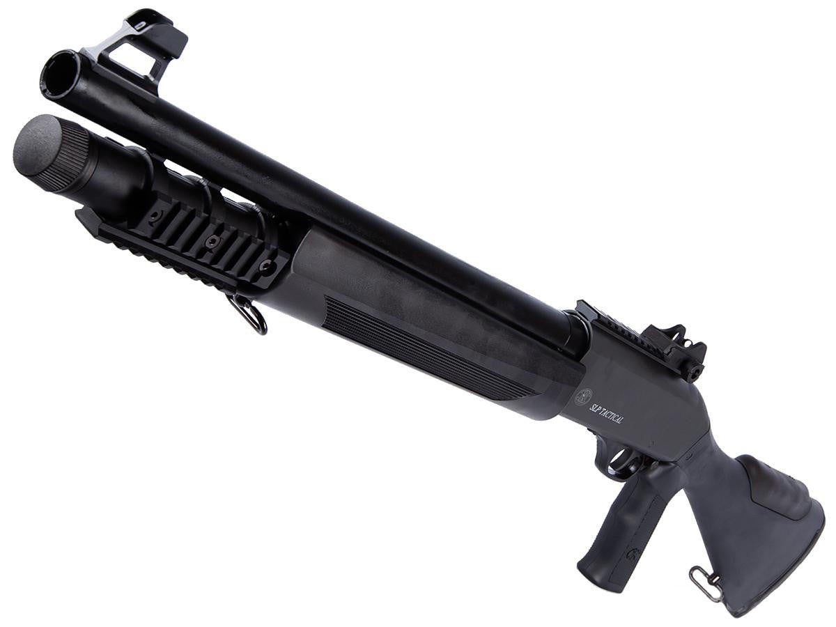 Cybergun FN Herstal Licensed SLP Tactical CO2 Powered 1/3 Shot Semi-Auto Airsoft Shotgun, Black
