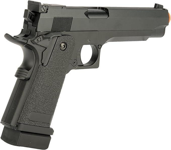 CYMA Hi-Capa Airsoft AEP Pistol Package, Black