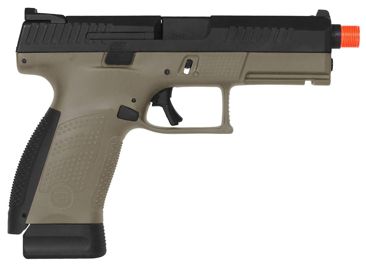 CZ P-10C CO2 Blowback Airsoft Pistol, FDE