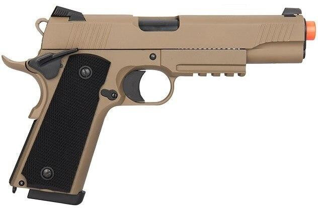 Double Bell CQB Tactical Gas Blowback Airsoft Pistol, Tan