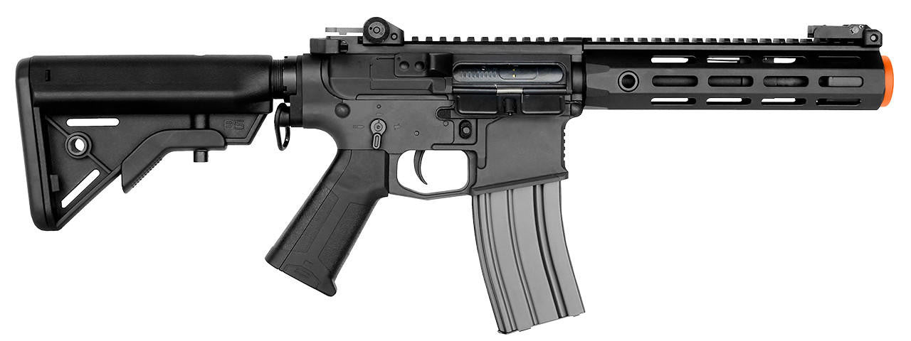 E&L AR MUR Custom SBR Platinum AEG Airsoft Rifle, Black