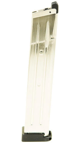 Echo1 TAP Extended 42-round Double Stack Magazine for TTI/Hi-Capa Series GBB Pistols, Silver