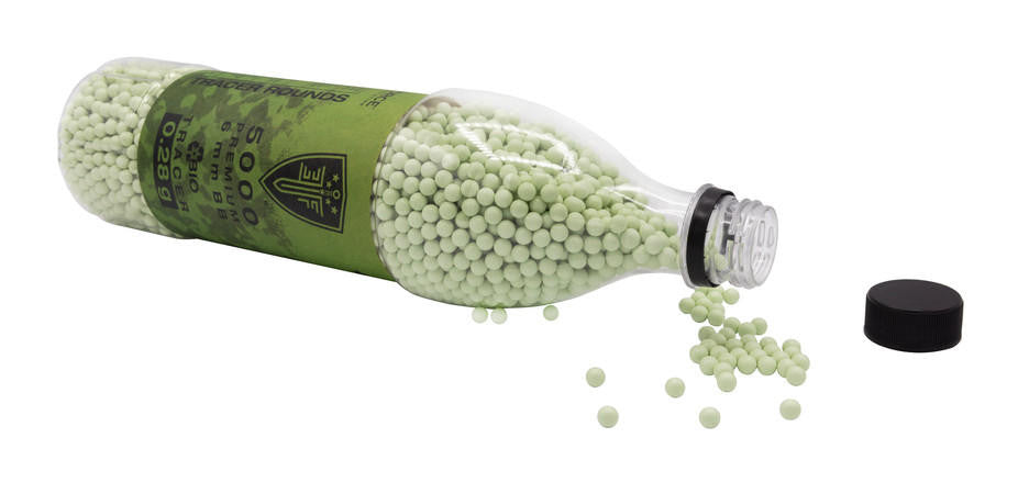 Elite Force 5000ct 0.28g Bio Airsoft Tracer BBs, Light Green
