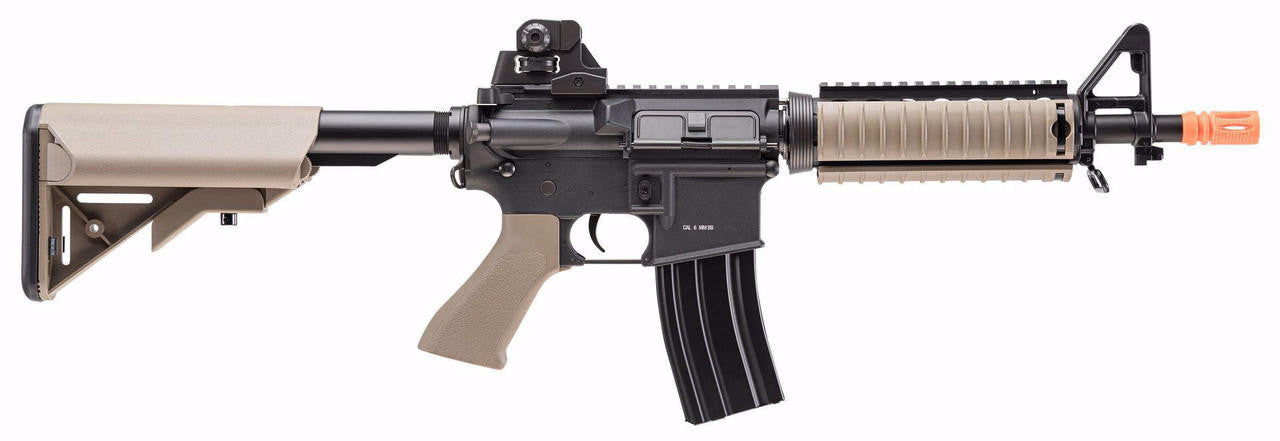 Elite Force M4 CQBX w/ Eye Trace 2023 Airsoft AEG Rifle, Black/Tan