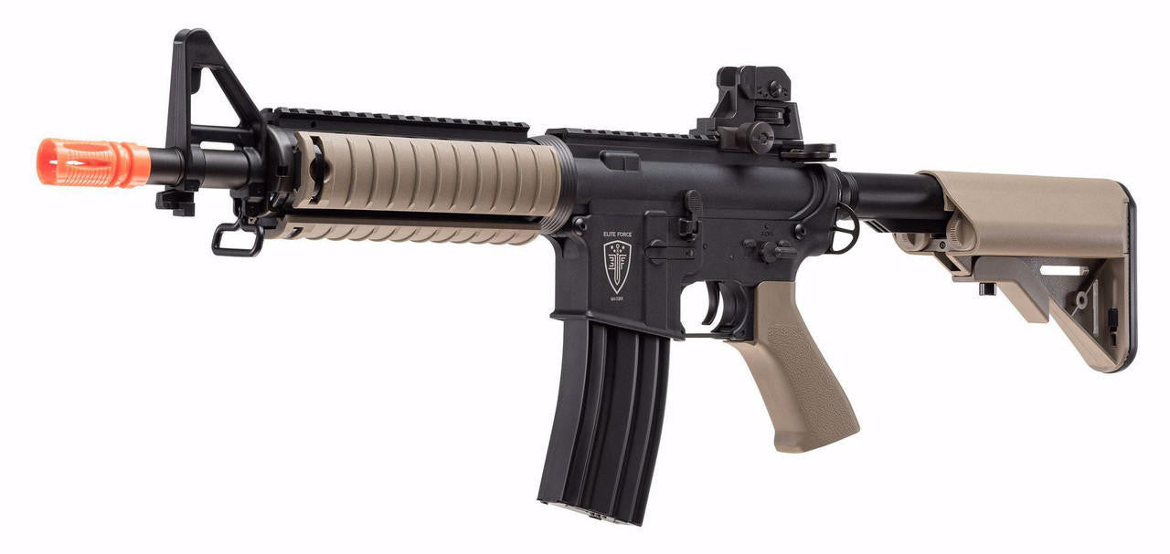 Elite Force M4 CQBX w/ Eye Trace 2023 Airsoft AEG Rifle, Black/Tan