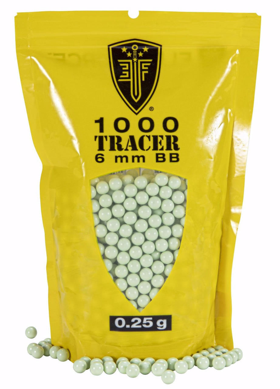 Elite Force Tracer BBs, 0.25g, 1000ct Bag, Green