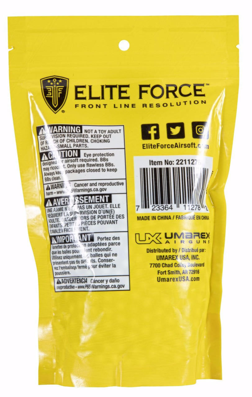 Elite Force Tracer BBs, 0.25g, 1000ct Bag, Green