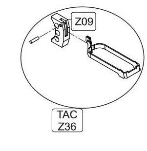 Elite Force/KWC 1911 TAC CO2 Blowback Airsoft Pistol Complete Trigger
