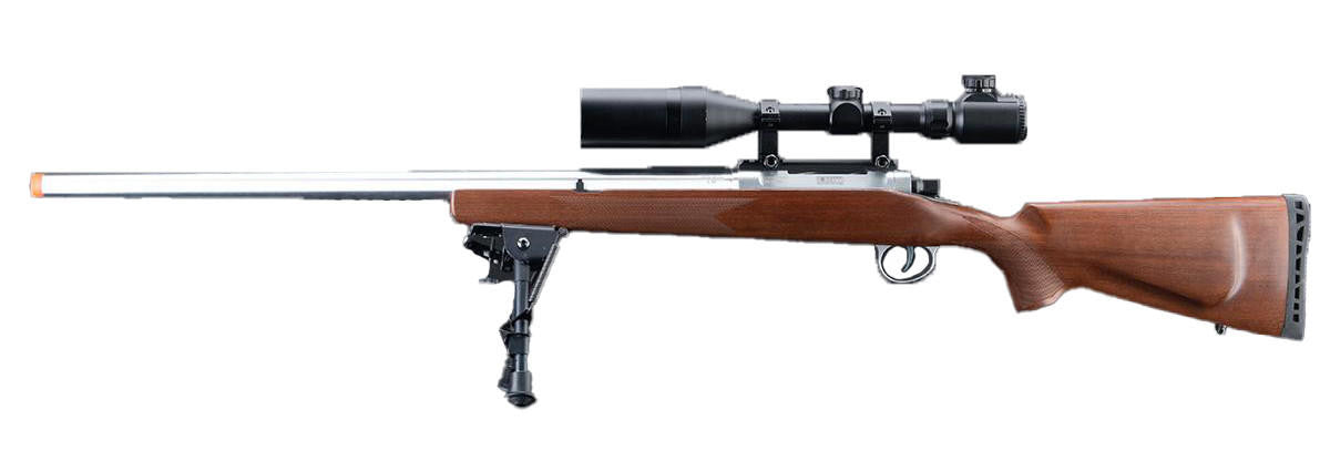 EMG Barrett Fieldcraft Airsoft Precision Gas Sniper Rifle, Real Wood