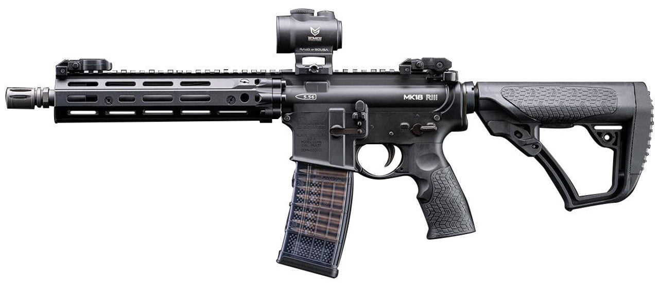 EMG CYMA CGS Series Daniel Defense Licensed DDM4 MK18 RIII Series GBB Airsoft Rifle, Black