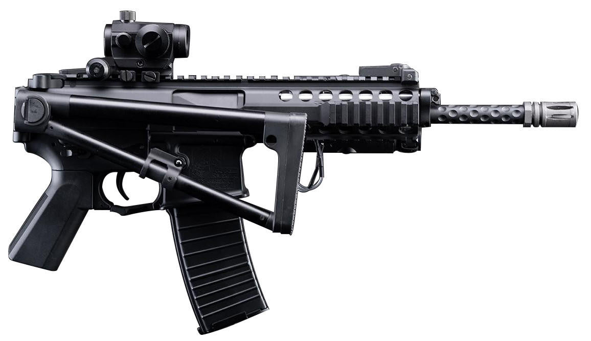 EMG Helios Knights Armament Delta PDW Sportsline Airsoft AEG Rifle w/ MOSFET, Black