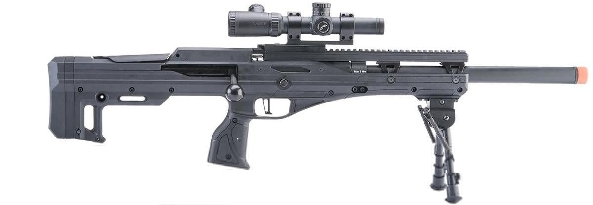 EMG x ICS CXP-TOMAHAWK Bolt Action Airsoft Sniper Rifles, Black