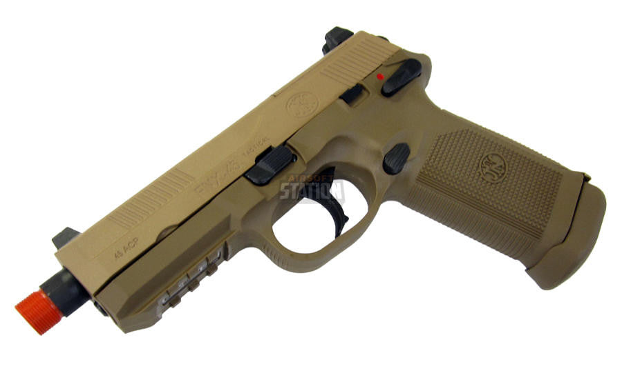 FN Herstal FNX-45 Tactical Metal Gas Blowback Airsoft Pistol, Tan