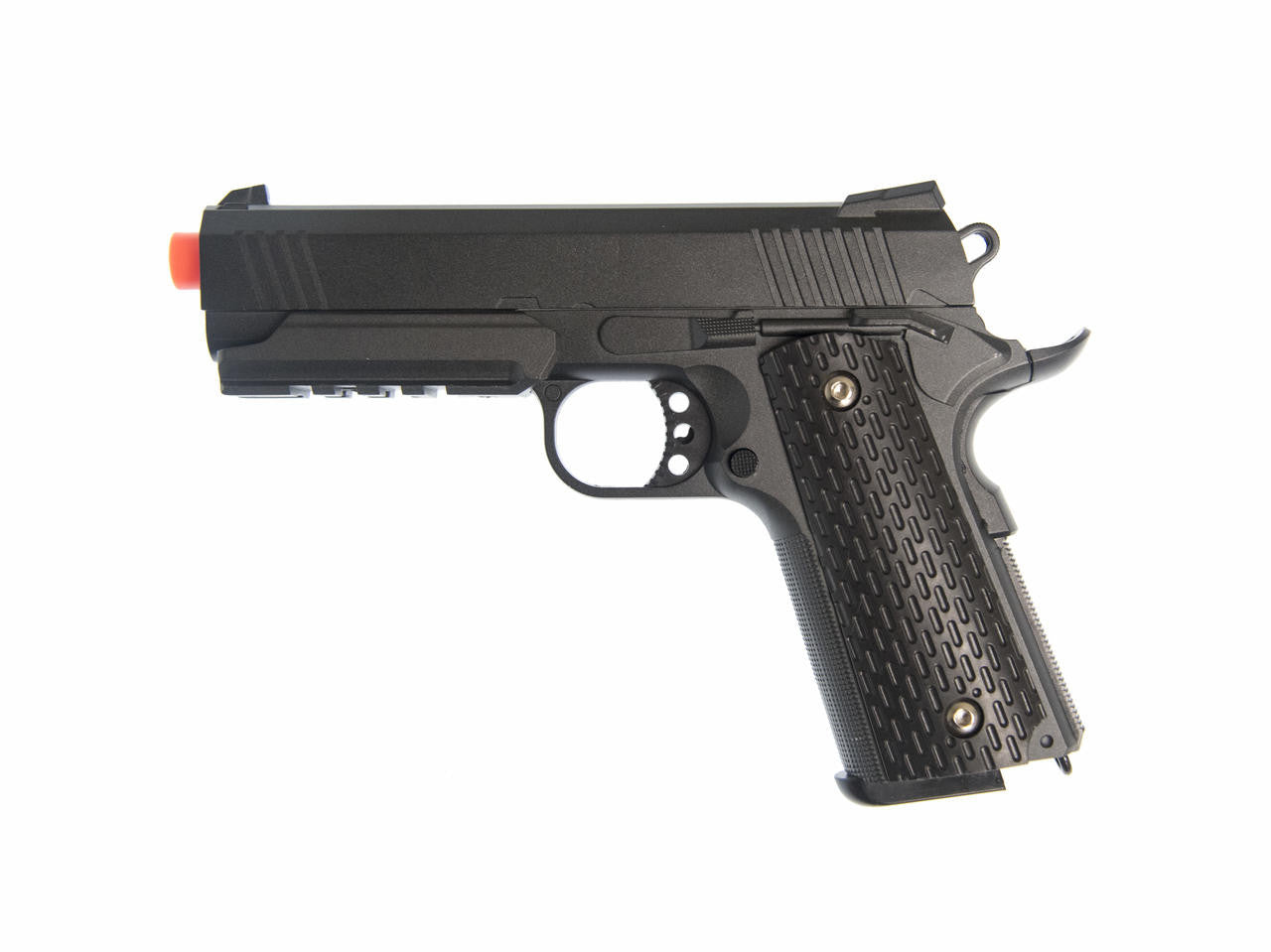 Full Metal 1911 Warrior Spring Pistol, Black