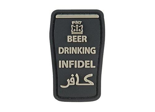 G-Force Beer Drinking Infidels Morale Patch, Black