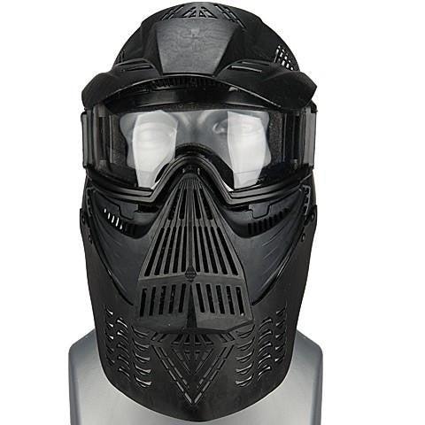 G-Force Face Mask w/ Goggle Eye Protection, Black