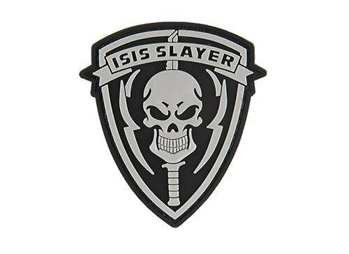 G-Force ISIS Slayer Knife and Skull PVC Morale Patch, Black