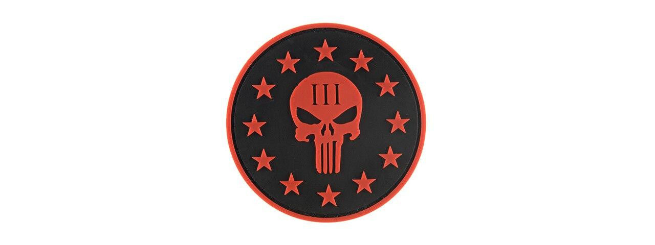 G-Force Punisher Three Percenter Round PVC Morale Patch