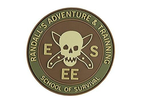 G-Force School of Survival PVC Morale Patch, Green & Brown