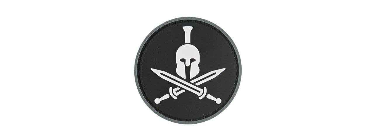 G-Force Spartan Molon Labe Round PVC Morale Patch, Black