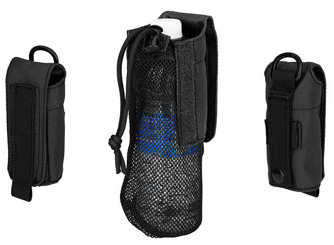 G-Force Tactical 1000D Nylon Folding Water Bottle Bag II, Black