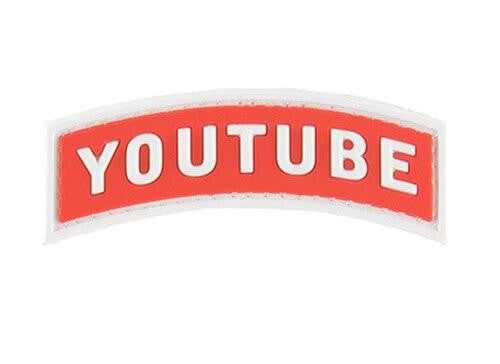 G-Force Youtube PVC Morale Patch, Red