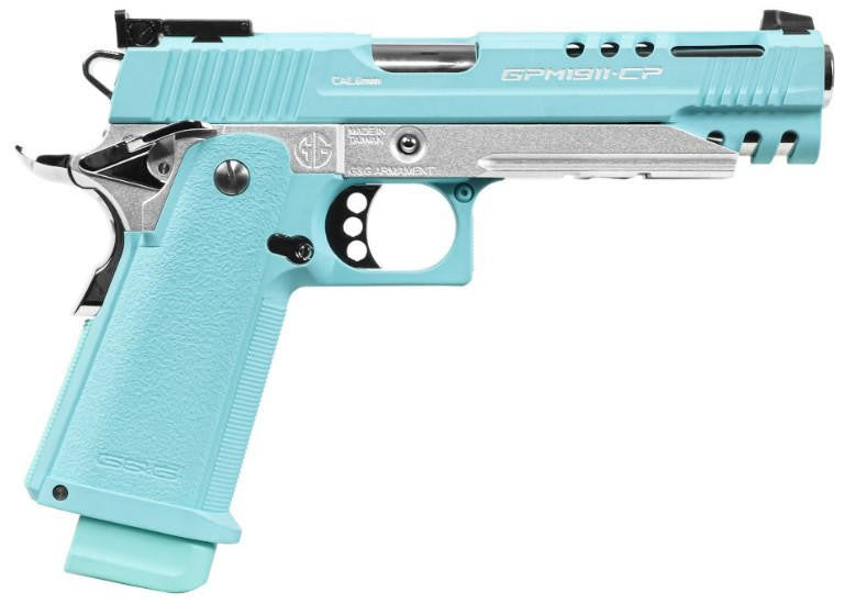 G&G Armament GPM1911 CP Gas Blowback Airsoft Pistol, Macaron Blue