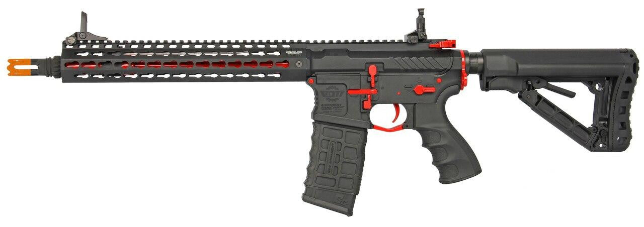 G&G CM16 SRXL 12" Keymod Airsoft DMR AEG - Red & Black Edition