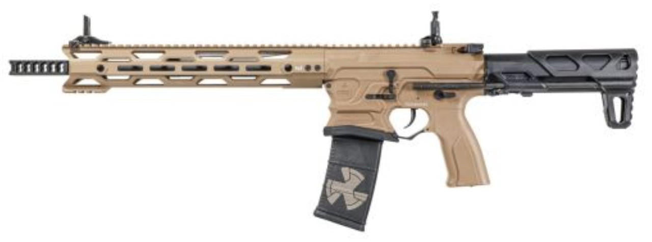 G&G Cobalt Kinetics Licensed BAMF Recon AEG Airsoft Rifle, Tan/Black