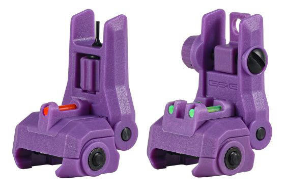 G&G Dual-Profile Fiber Optic Flip-up Sight, Purple