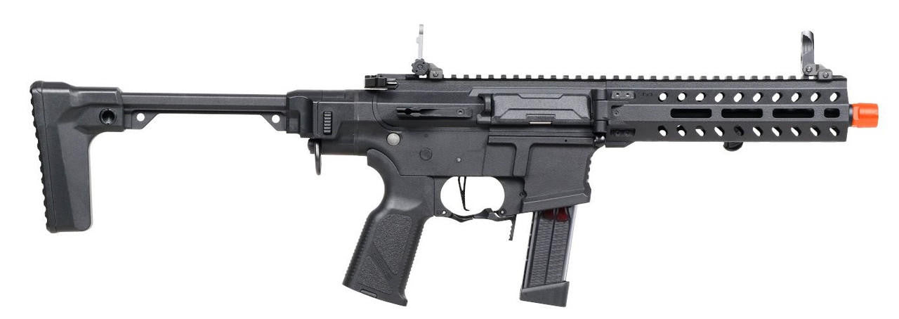 G&G FAR 9 Airsoft AEG Rifle w/ Folding Handguard and Stock, Black