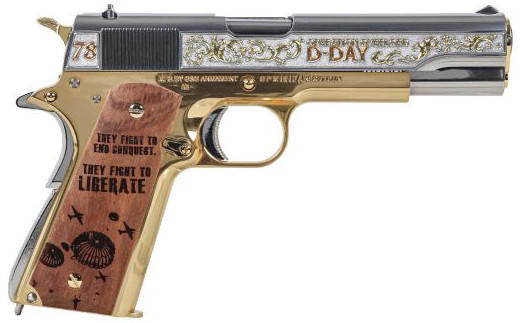 G&G GPM1911 D-Day Limited Version Airsoft Pistol, Gold/Silver