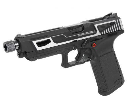 G&G GTP 9 MS Gas Blowback Airsoft Pistol, Silver