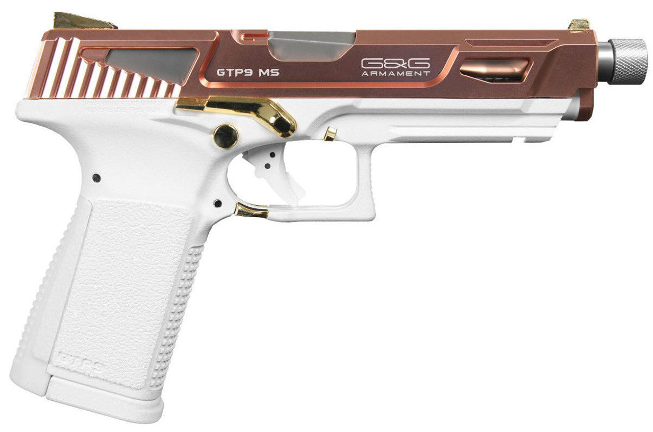 G&G GTP 9 MS US Special Edition Gas Blowback Airsoft Pistol, Rose Gold