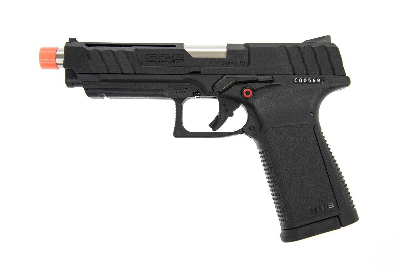 G&G GTP9 Gas Blowback Airsoft Pistol, Black