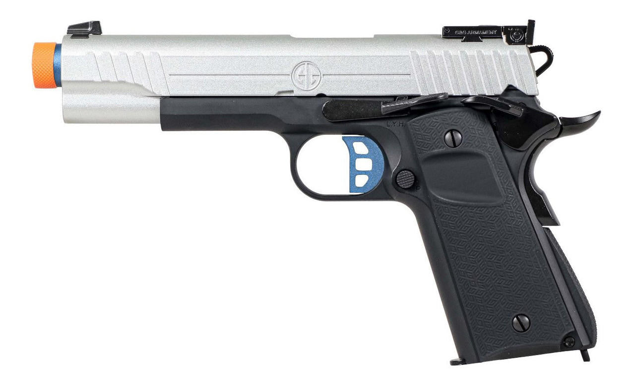 G&G GX45 MKI Gas Blowback Airsoft Pistol, Silver