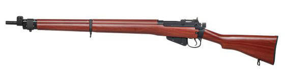 G&G LE4 MK I- P Gas Powered Airsoft Rifle, Wood