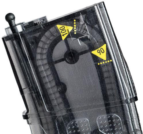 G&G M4/M16/SSG Mid-Cap 105R Magazine w/ Yellow Marks, Black