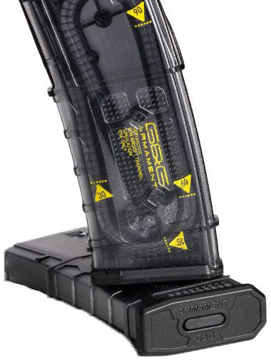 G&G M4/M16/SSG Mid-Cap 105R Magazine w/ Yellow Marks, Black