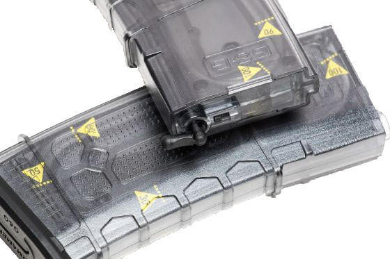 G&G M4/M16/SSG Mid-Cap 105R Magazine w/ Yellow Marks, Black
