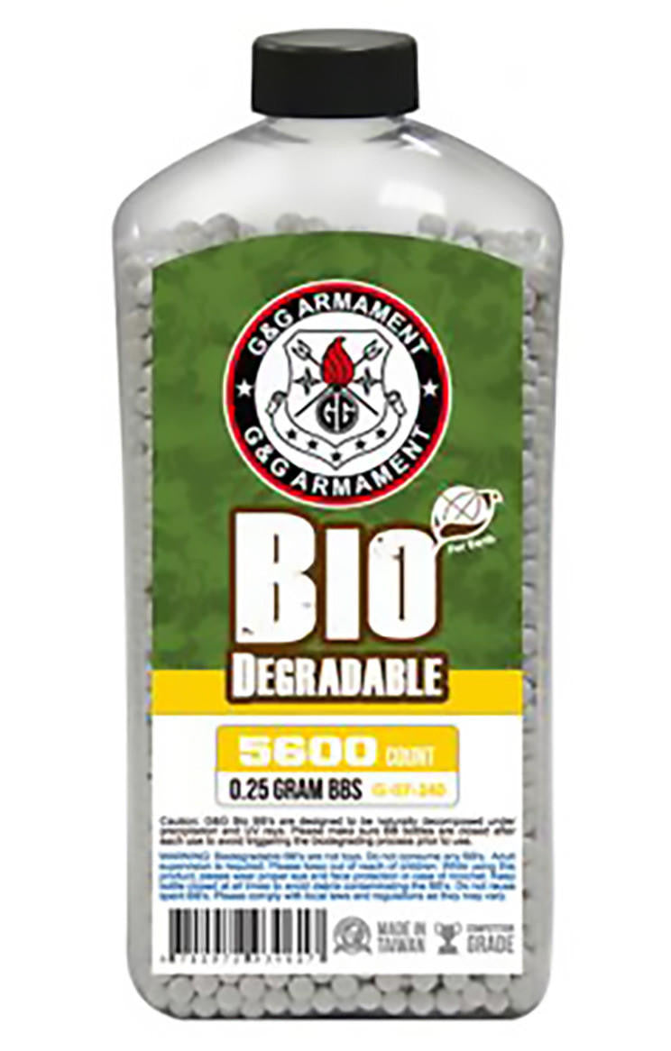 G&G Perfect BBs 0.25g 5600 ct. Bottle Biodegradable, White